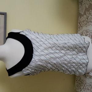 Cute Polyester Knit Ruffled Top